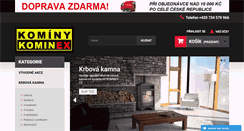 Desktop Screenshot of obchod-kominex.cz